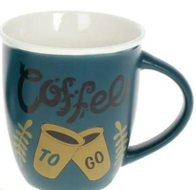 Чашка фарфоровая Always Good Its Coffee Time 380 мл