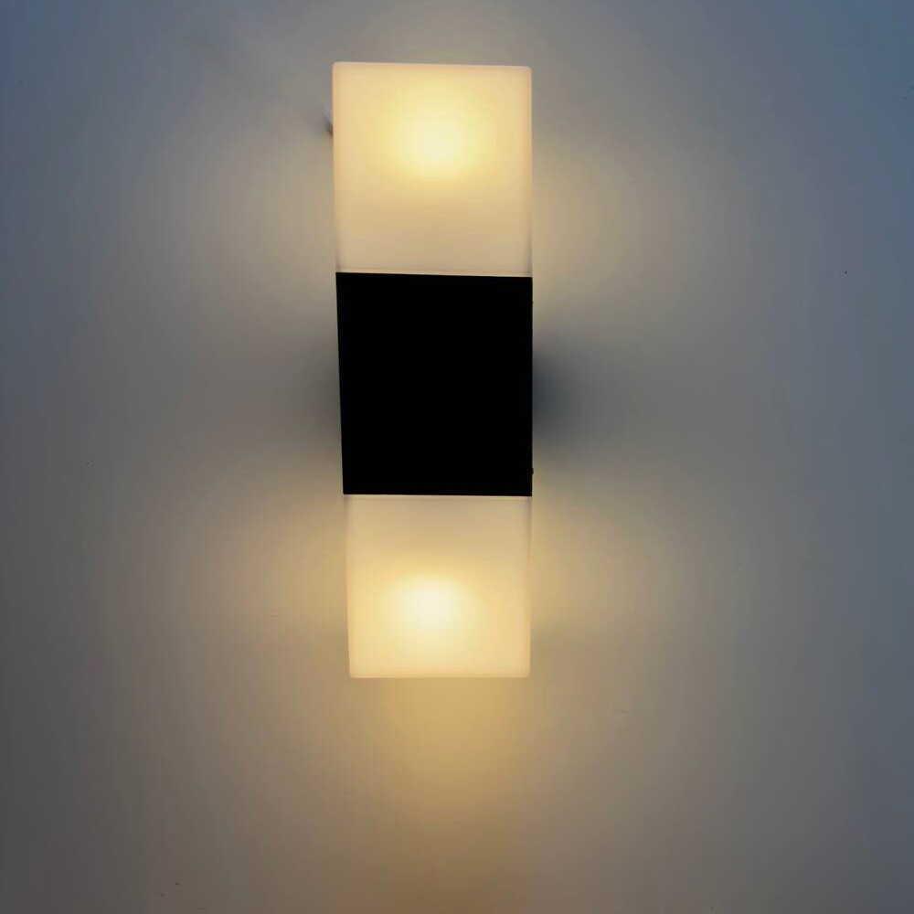 Светильник фасадный Violux QUADRO-2D 2х20Вт E27 IP44 Черный (26064619)