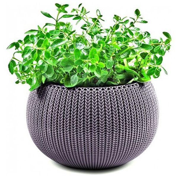 Вазон для растений Keter Cozies M 9,4 л Фиолетовый - фото 2