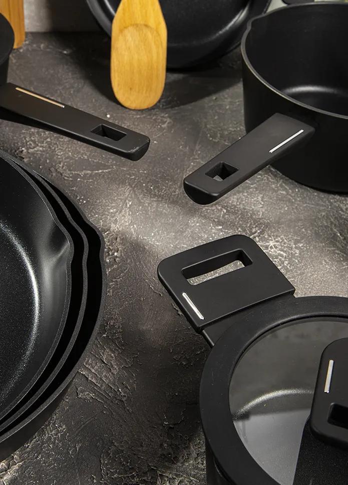 Кастрюля Krauzer Eco Line цилиндрическая алюминий 1,2 л 16 см Черный (78124) - фото 8