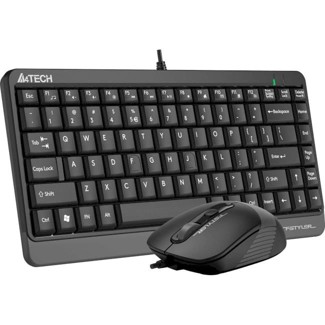 Комплект клавіатура з мишкою A4-Tech F1110 USB Grey (139286) - фото 1 Комплект клавіатура з мишкою A4-Tech F1110 USB Grey (139286) - фото 1