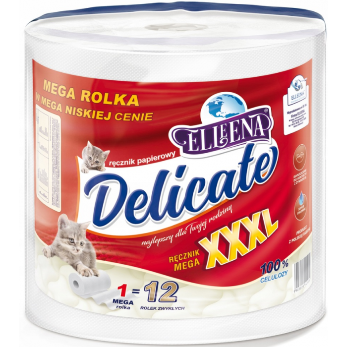 Бумажные полотенца Delicate XXXL 2-х шаровые 1 шт. (141010)