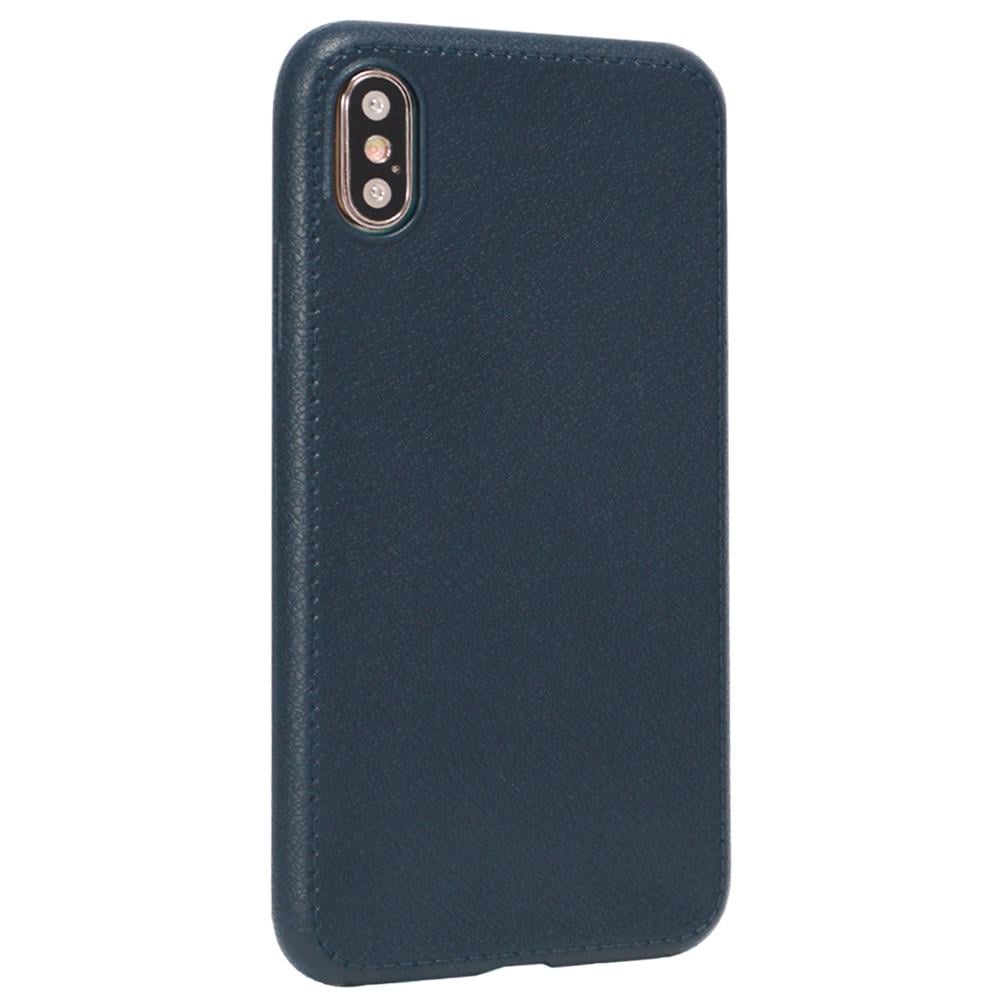 Чохол для Apple iPhone X&#047;Xs Slim Leather Series Blue