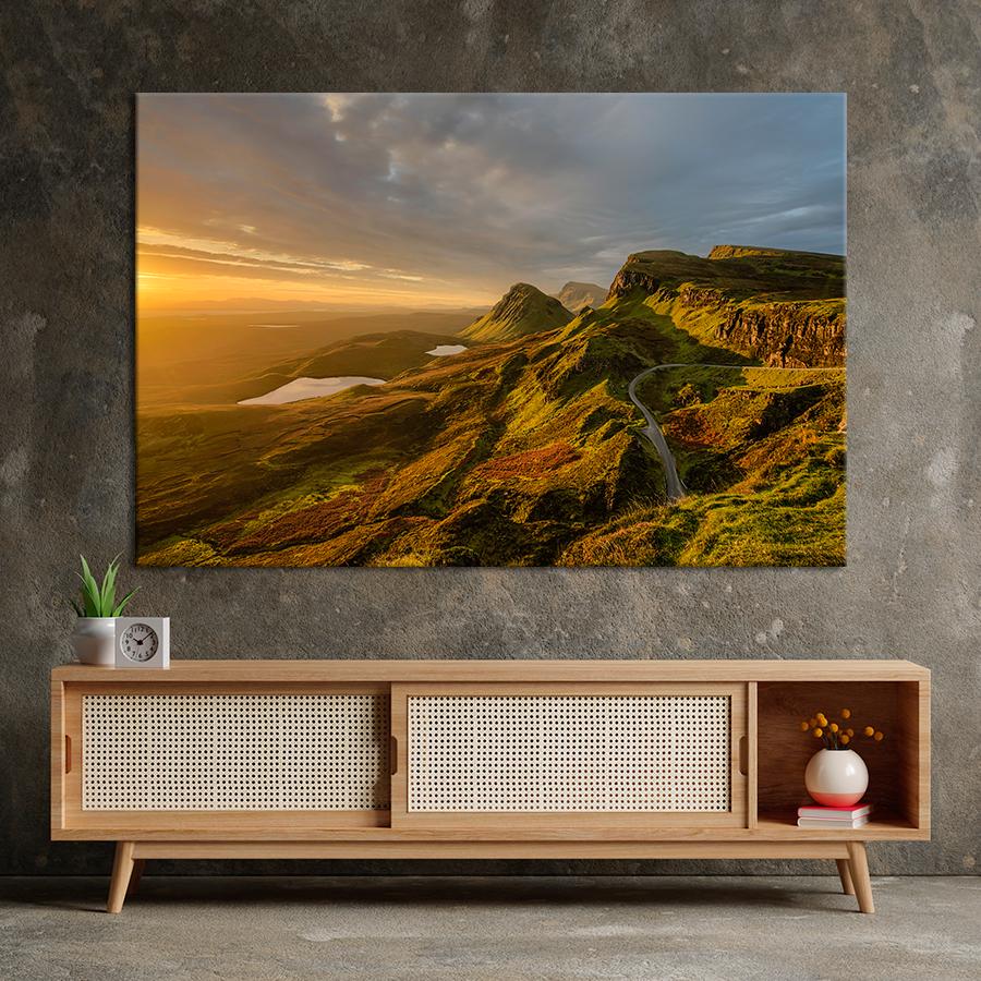 Картина природа Горный пейзаж Шотландии 120x80 см (A1162-1)