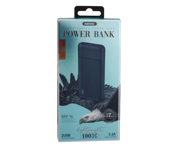 Батарея дополнительная Remax RPP-96 Lango Series 10000 mAh Blue - фото 2 Батарея дополнительная Remax RPP-96 Lango Series 10000 mAh Blue - фото 2