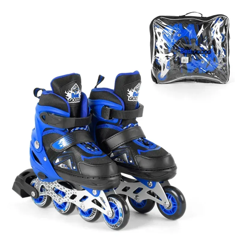 Ролики дитячі Best Roller р. 30-33 Чорно-синій - фото 1