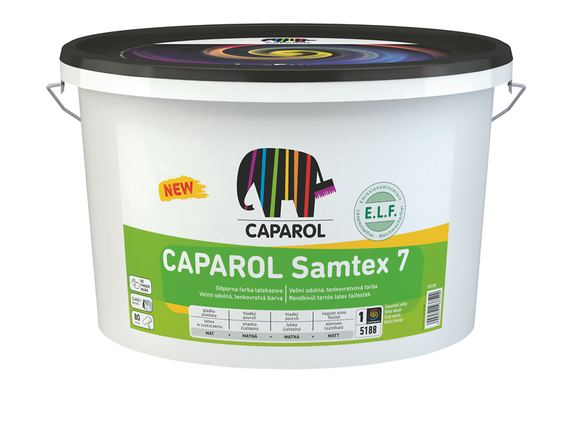 Краска интерьерная латексная шелковисто-матовая Caparol Samtex 7 E.L.F. База 3 2,35 л