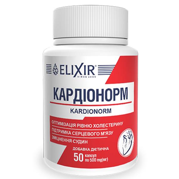 Комплекс профилактики сердца Elixir Kardionorm 50 капс. (000025502) Комплекс профилактики сердца Elixir Kardionorm 50 капс. (000025502)