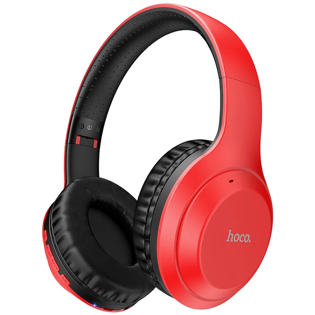 Наушники Hoco W30 Bluetooth с микрофоном Красный