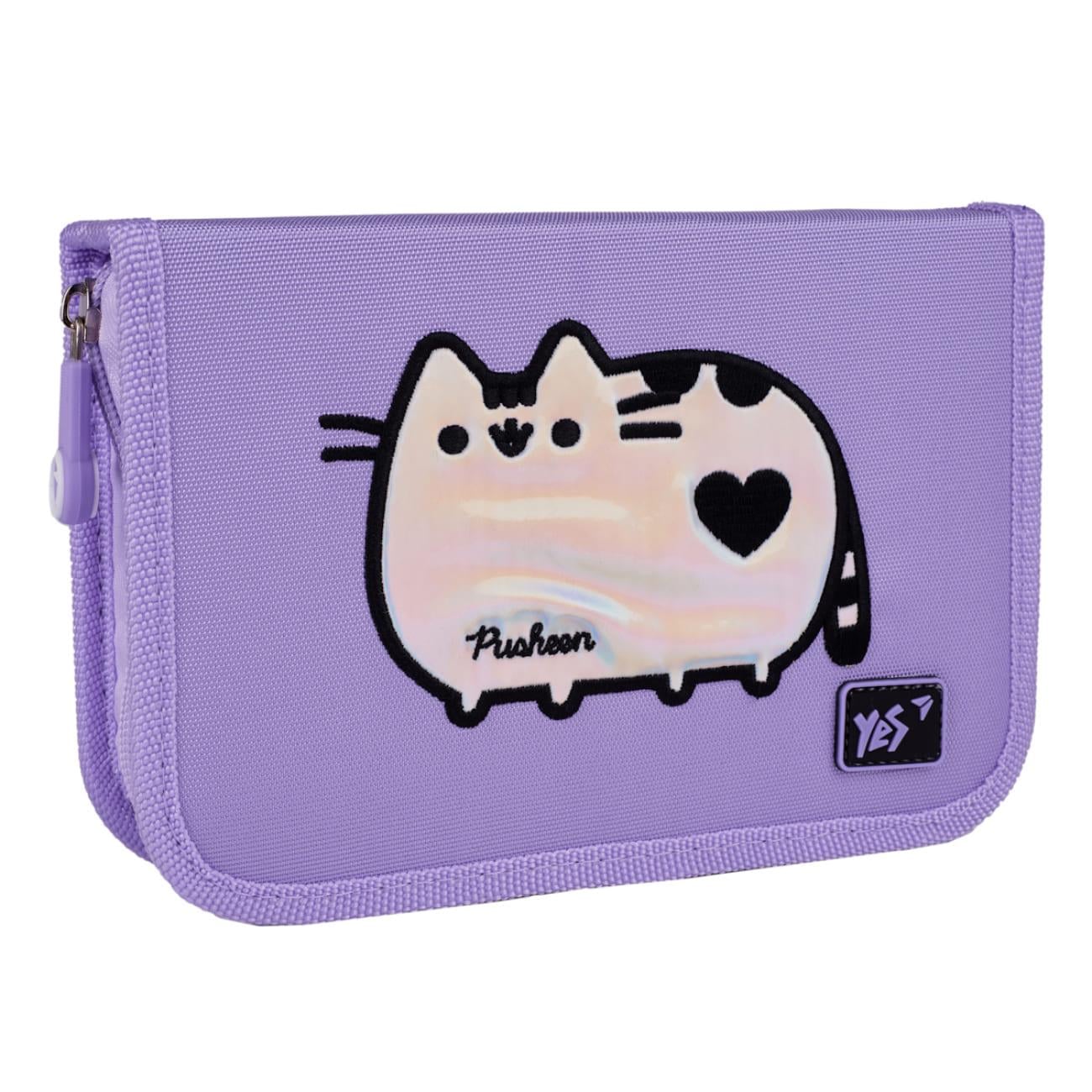 Пенал школьный YES Pusheen Shiny 1 отделение 2 клапана (533628)