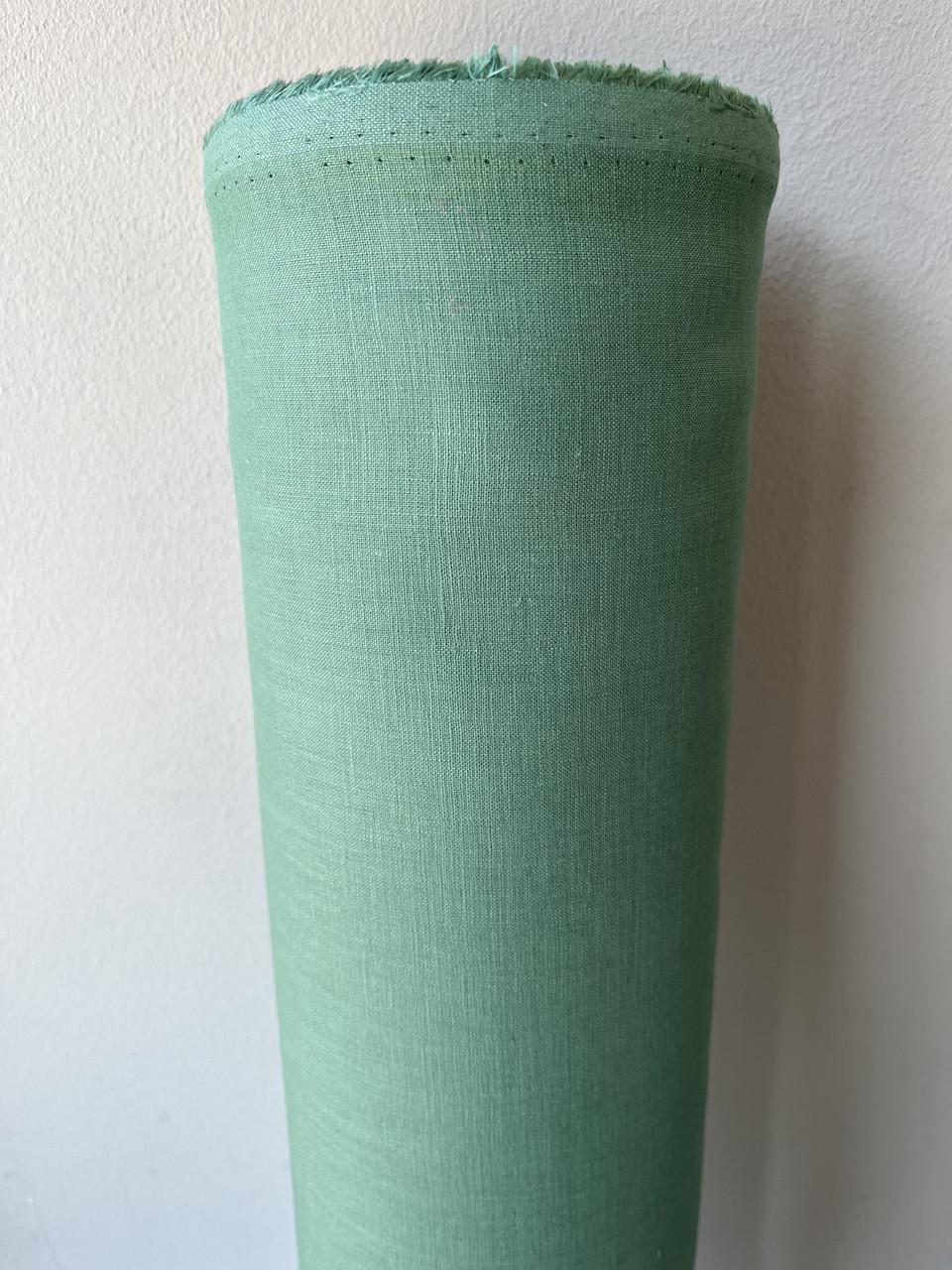 Ткань LINEN PLUS 100% лен 143 см 1621 Зеленый - фото 1 Ткань LINEN PLUS 100% лен 143 см 1621 Зеленый - фото 1