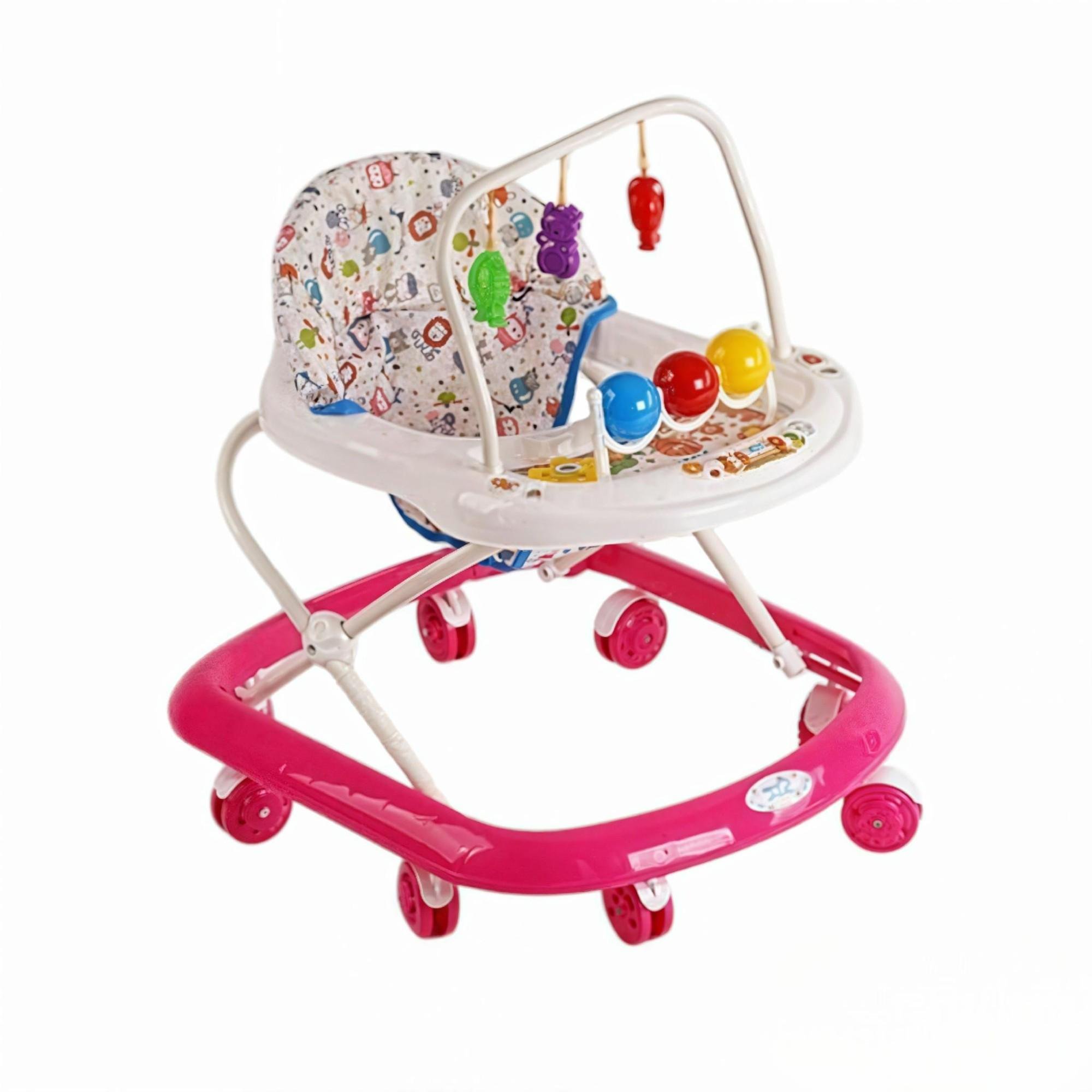 Ходунки JOY 992 з музичною панеллю регулюванням висоти та знімними елементами Рожевий (122260) Ходунки JOY 992 з музичною панеллю регулюванням висоти та знімними елементами Рожевий (122260)