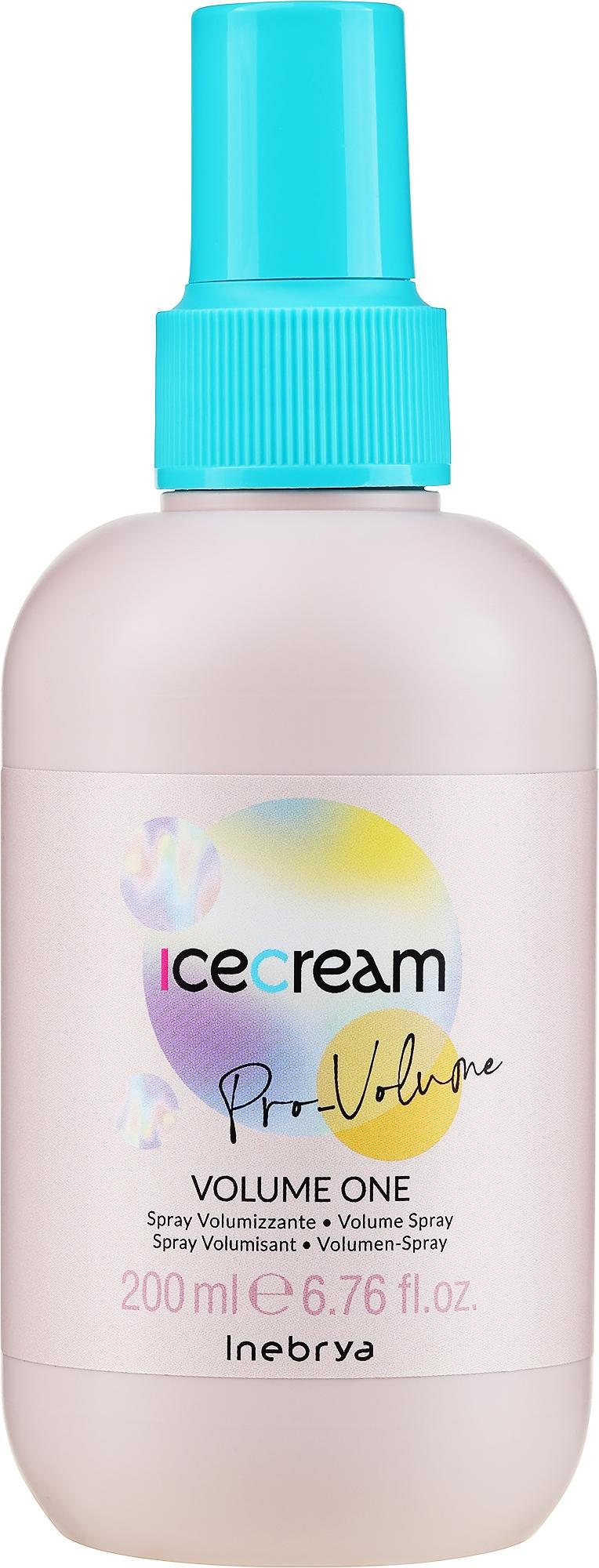 Спрей для придания объема волос Inebrya Ice Cream Volume One 15 in 1 Spray 200 мл