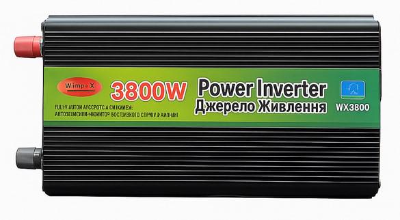 Перетворювач напруги Wimpex WX3800 3800 Вт 24 В-220 В (56856)
