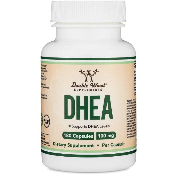 Дегідроепіандростерон Double Wood DHEA 100 мг 180 капсул (000020081)