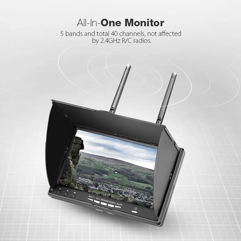 Монитор для FPV LCD5802D DVR 5,8GHz 40CH - фото 3
