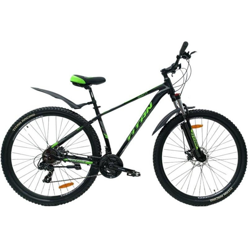 Велосипед Titan Giant 2024 30,5" 18" Black/Neon green