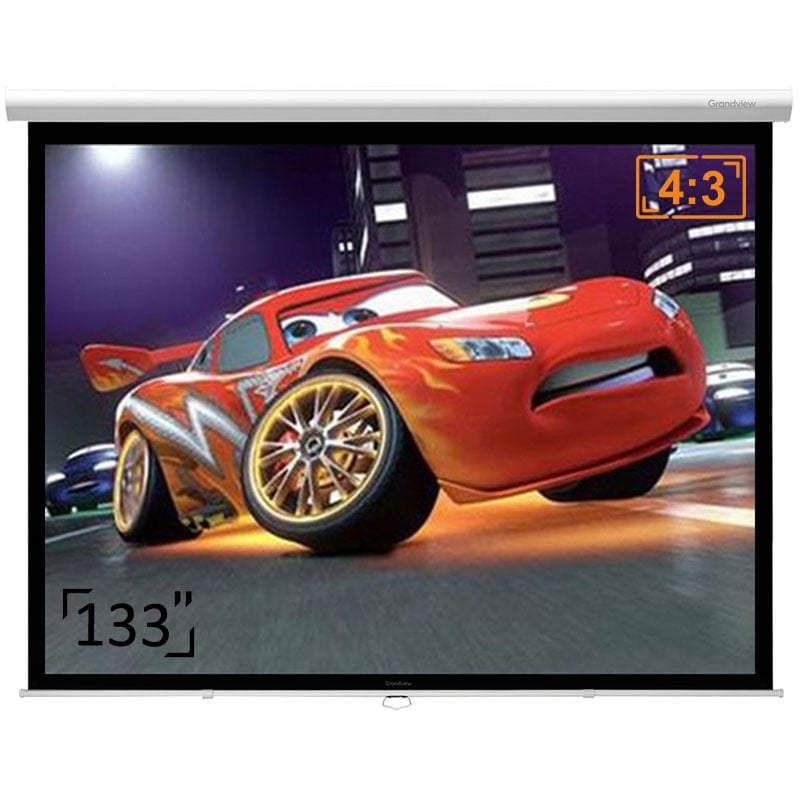 Экран для проекторов настенный/потолочный GrandView CB-P133 4:3 WM5/SSW 133" 270x203 см (tf2739)