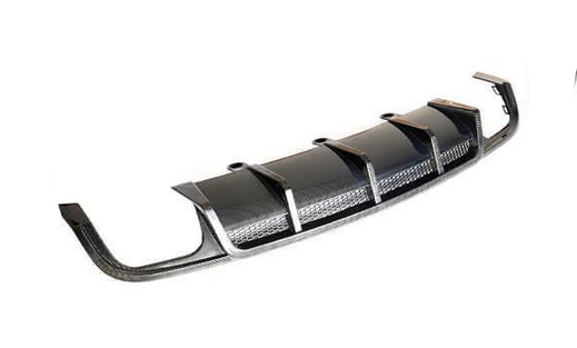 Диффузор заднего бампера DDCarbon для S-Line SW 2014-2018 DDCarbon для Audi A6 C7 2011-2017 гг. натуральный карбон Фактура под карбон (133078)