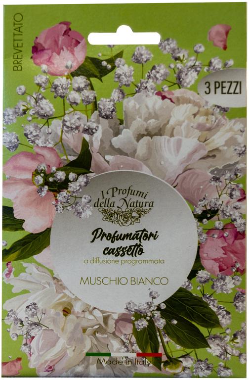 Ароматизатор Geca Profumatori casseto Muschio Bianco Белый Мускус лист 3 шт. (000048757) Ароматизатор Geca Profumatori casseto Muschio Bianco Белый Мускус лист 3 шт. (000048757)