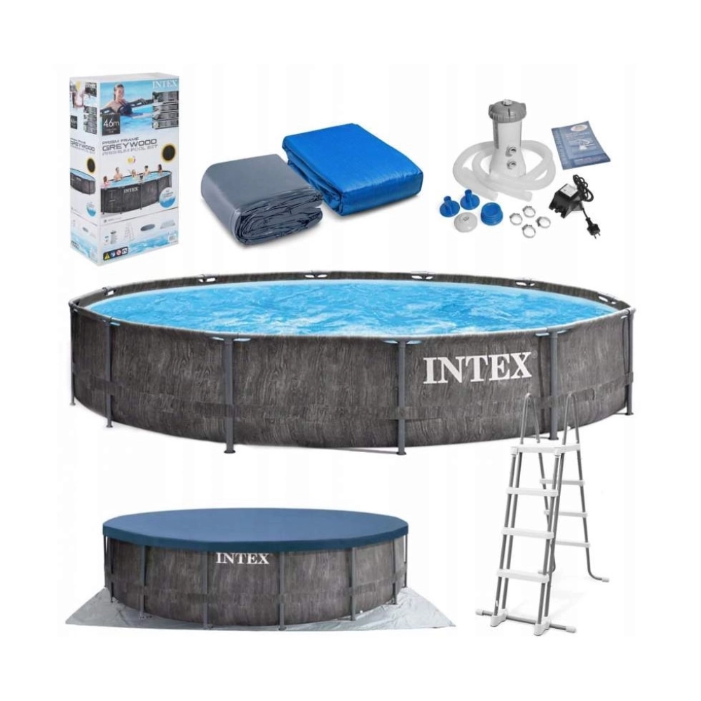 Бассейны Intex 26742 Prism Frame Pool 457x122 см Graphite (22489)