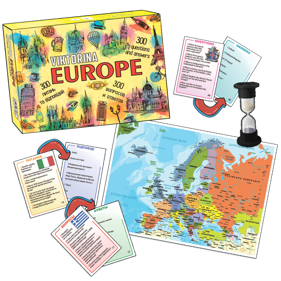 Настільна гра Майстер Вікторина Європа (МКР0904)