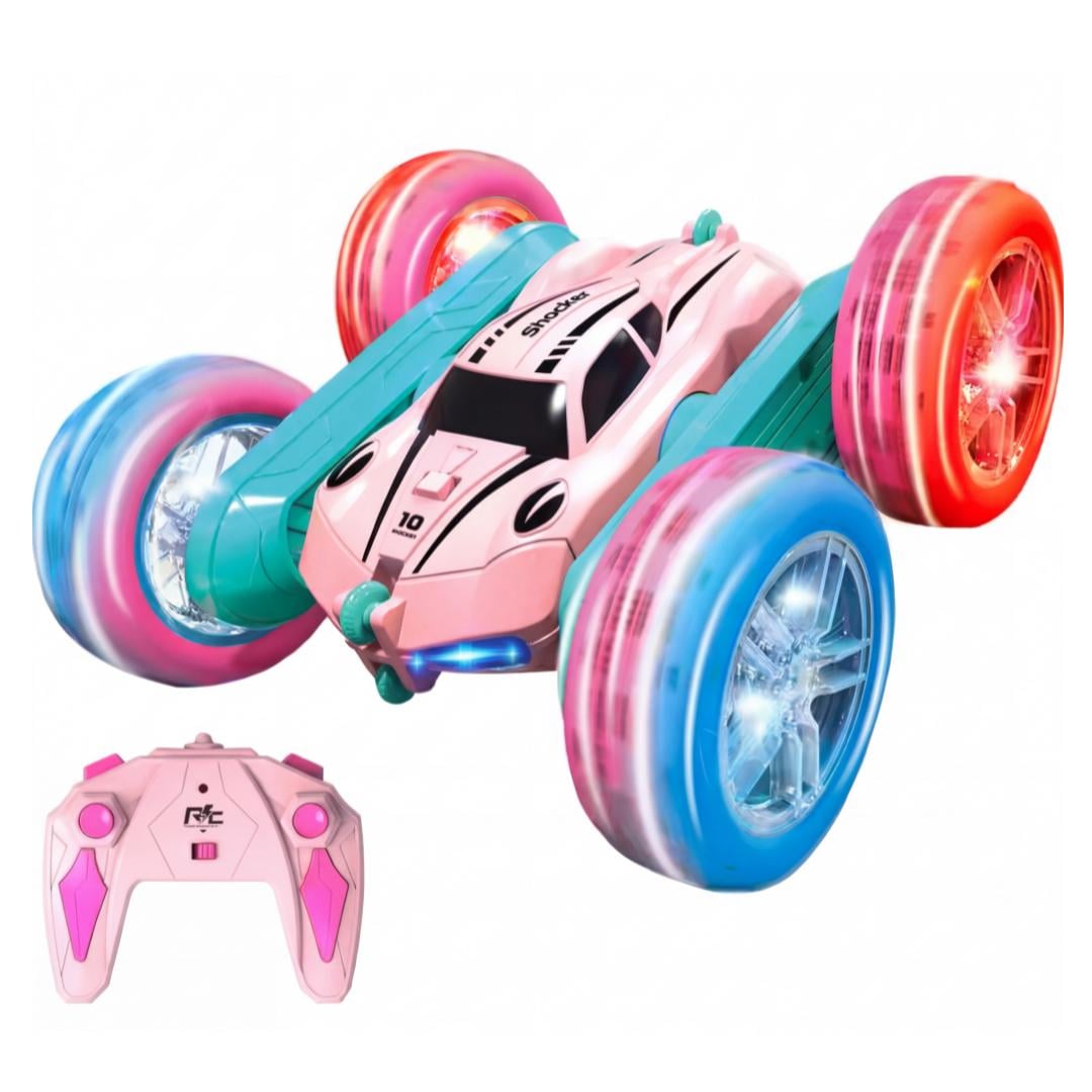 Машинка трюкова Twist CAR Soli 2.4Gc на пульті радіокерування YKC0013 Блакитно-рожевий