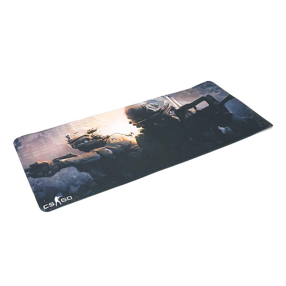 Килимок тканинний CS Two Fighter з боковою прошивкою товщина 2 мм 300х700 мм Black/Red (37949)