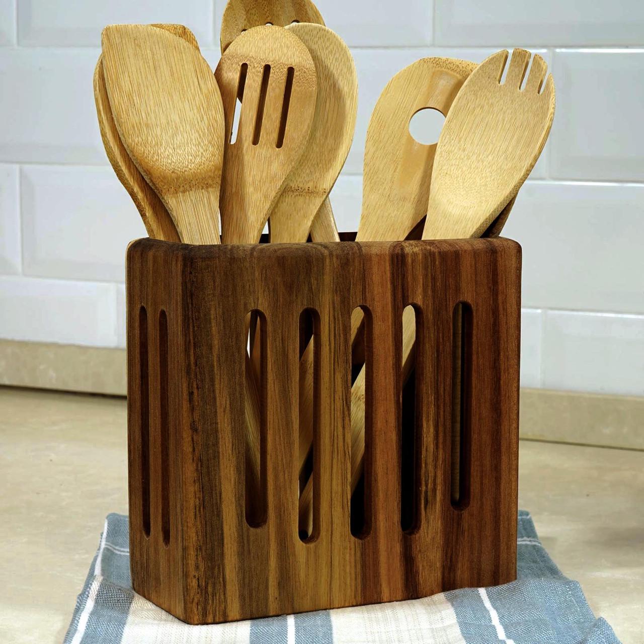 Подставка для столовых приборов из дерева Фермиера Латте (Псп-009316)