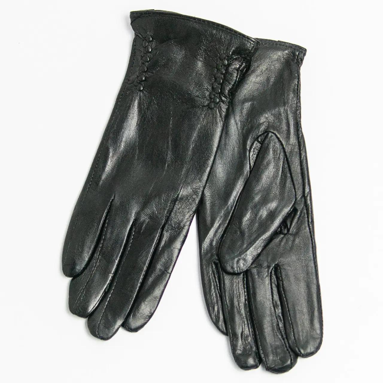 Перчатки женские кожаные на плюше XXL (14F21-009)