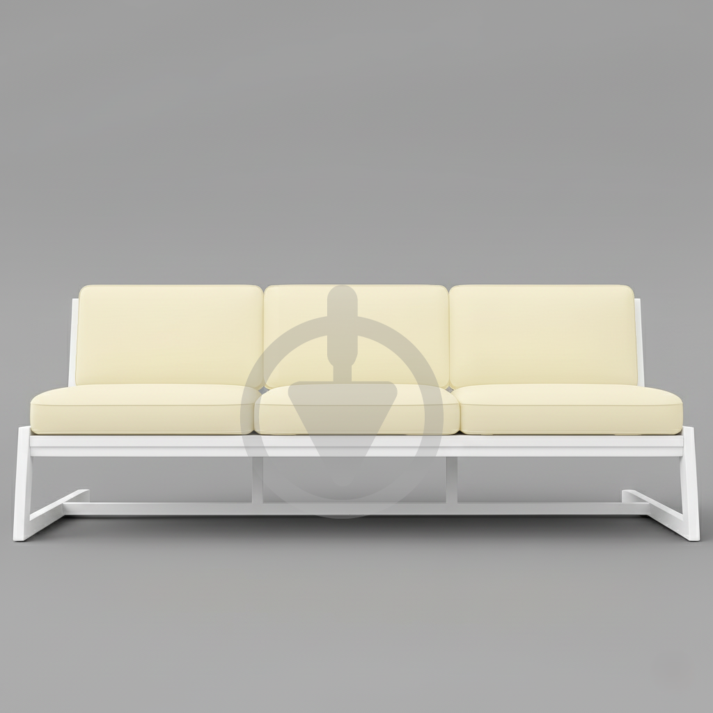 Диван металевий AVVS tech Атлас лофт велюр 246 см Бежевий/Білий (30222880) - фото 2 Диван металевий AVVS tech Атлас лофт велюр 246 см Бежевий/Білий (30222880) - фото 2