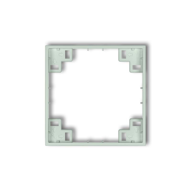 Рамка промежуточная Karlik Mini для розетки выключателя одноместная Mint (46MRP-1)