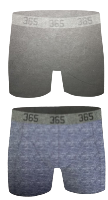 Набор мужских трусов боксеров 365 BOXER 2 шт. Синий/Черный (7465545) - фото 2