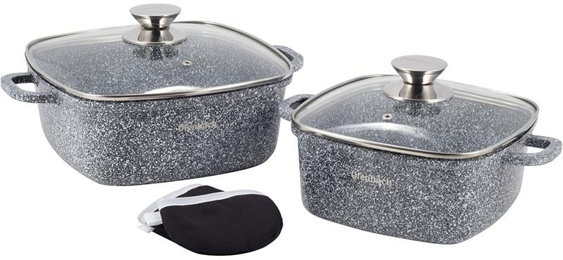 Каструлі Ofenbach Snow Marble 2,3/4,4 л 2 шт. Каструлі Ofenbach Snow Marble 2,3/4,4 л 2 шт.