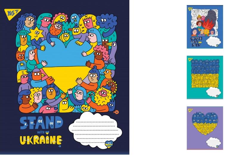 Зошити учнівські у лінійку YES Ukraine 96 арк. 5 шт. в уп. (MTT-149044)