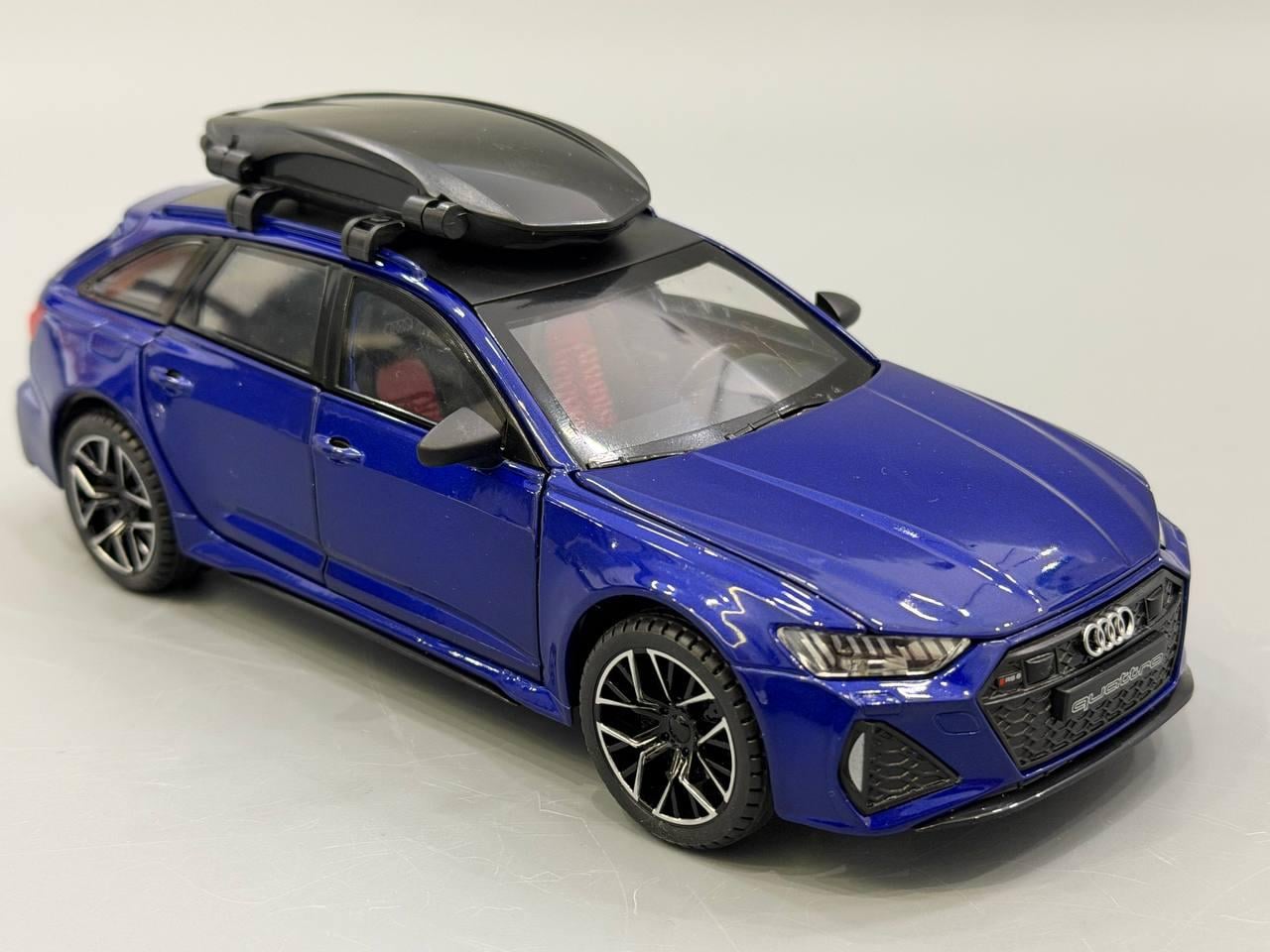 Машинка Audi RS6 Авто Эксперт металлопластик 1:24 звук/свет/инерция Синий (1870-07)