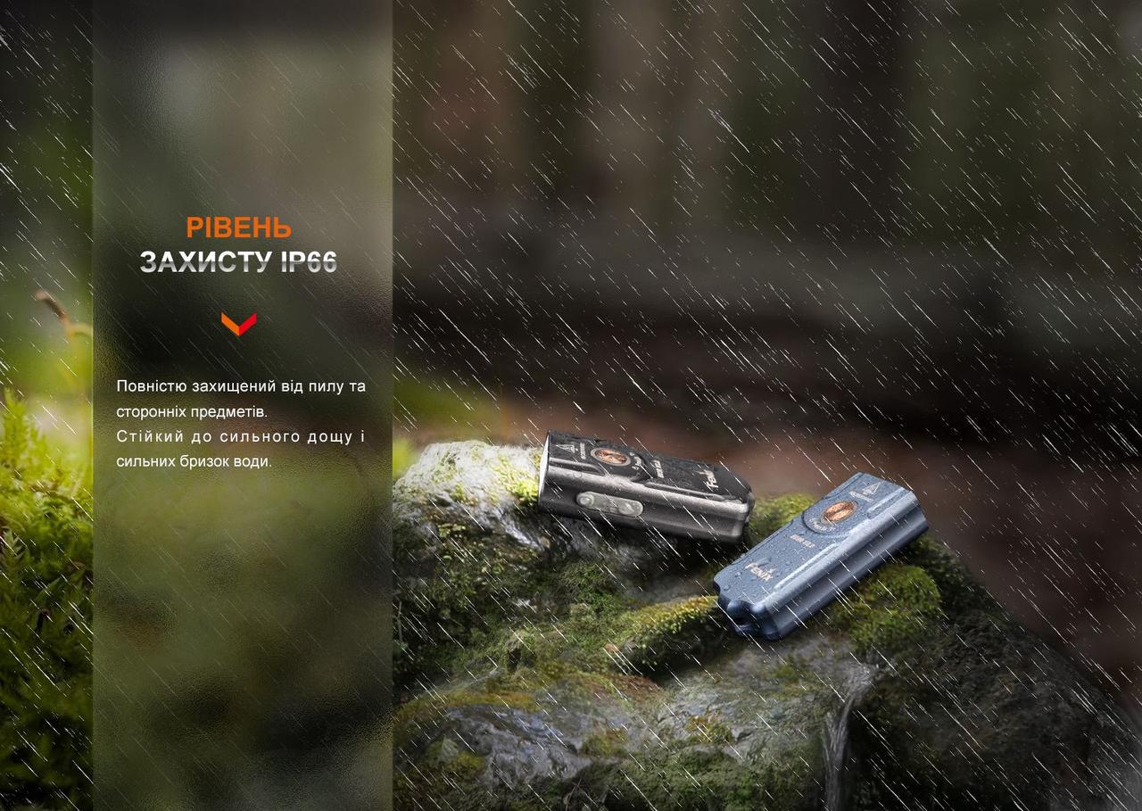 Фонарь ручной Fenix E03R V2.0 Синий (2342465786) - фото 7