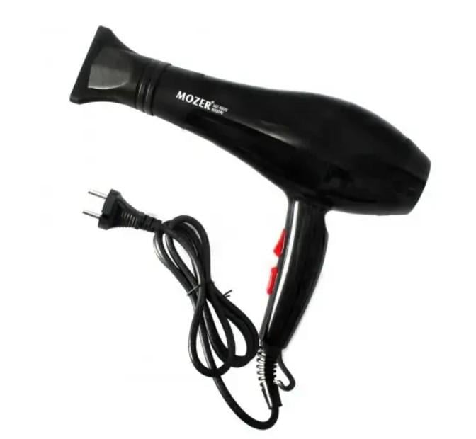 Фен для укладки волос Mozer MZ-5920 с насадкой Черный (19529872) Фен для укладки волос Mozer MZ-5920 с насадкой Черный (19529872)