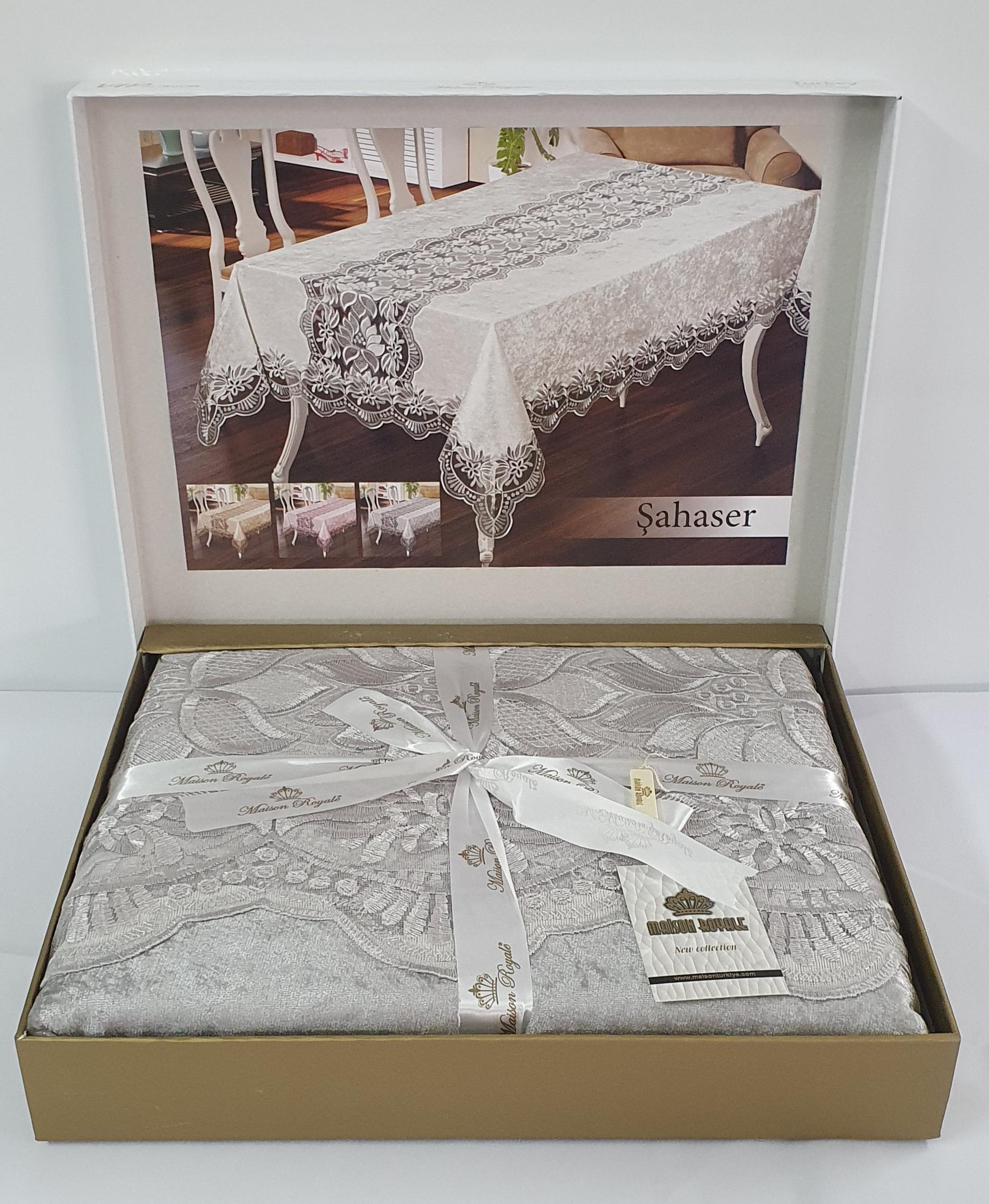 Скатерть велюровая Maison Royale 160x220 Sahaser Grey (01MR51P160220K05)