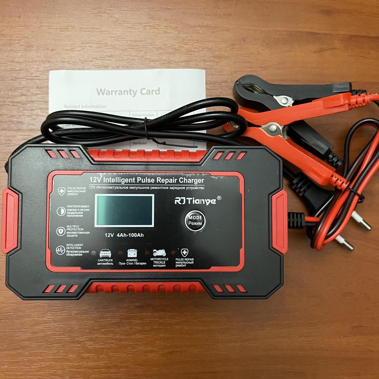 Автомобільний інтелектуальний зарядний пристрій RJ Tianye 12V/6А - фото 2