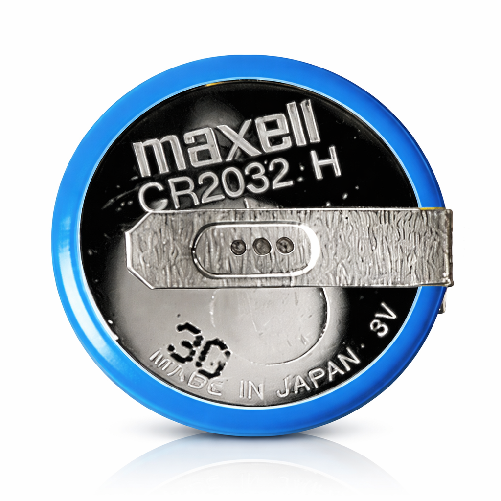 Батарейка CR2032H 3V с контактами 180 градусов для плат и электронных модулей