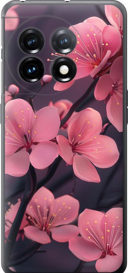 Чехол на OnePlus 11 Пурпурная сакура (6075u-2940-42517)