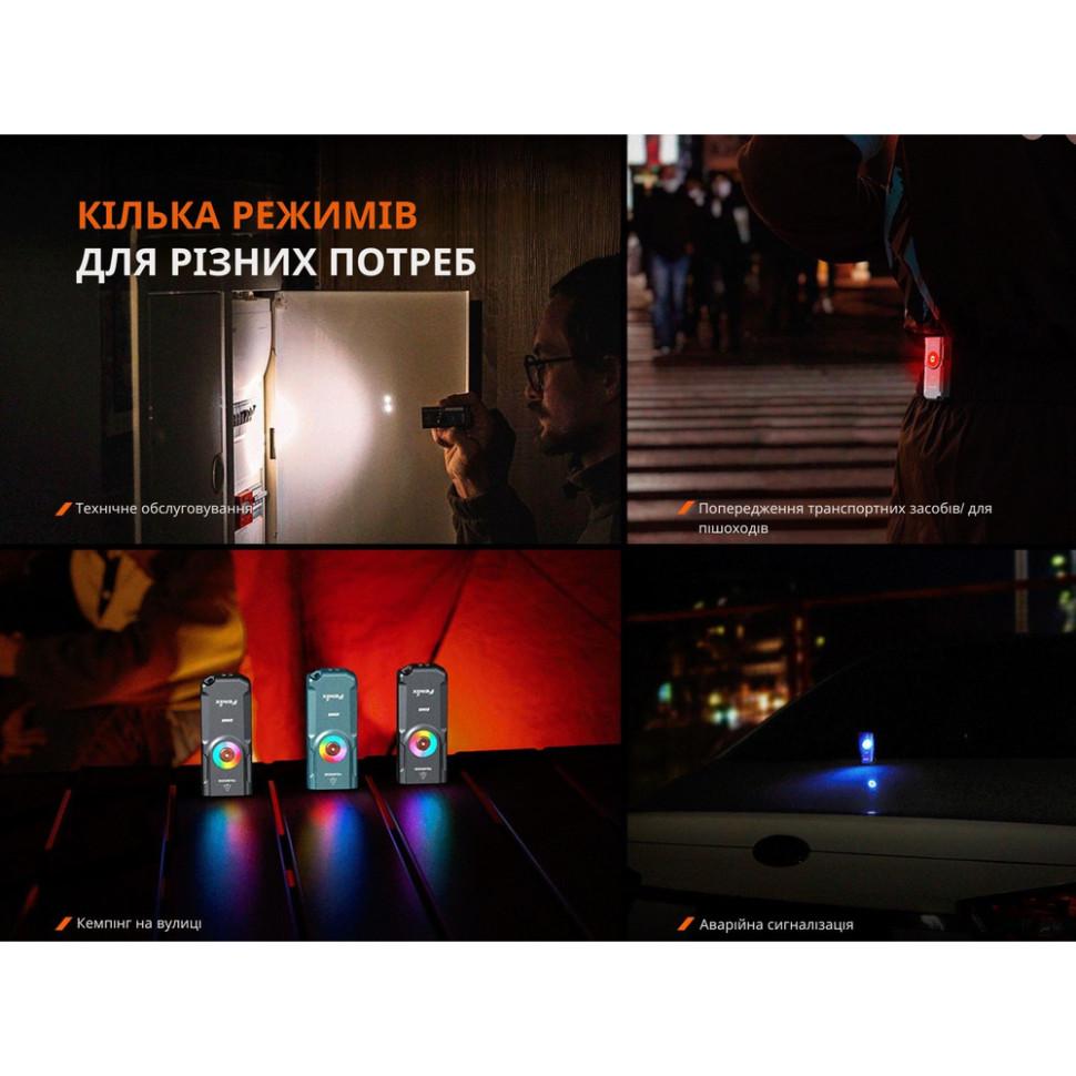 Ліхтар наключний Fenix E06R Turquoise (E06R-TQ) - фото 8 Ліхтар наключний Fenix E06R Turquoise (E06R-TQ) - фото 8