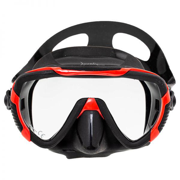 Маска для подводной охоты и дайвинга Marlin Enjoy Black + красная рамка Маска для подводной охоты и дайвинга Marlin Enjoy Black + красная рамка
