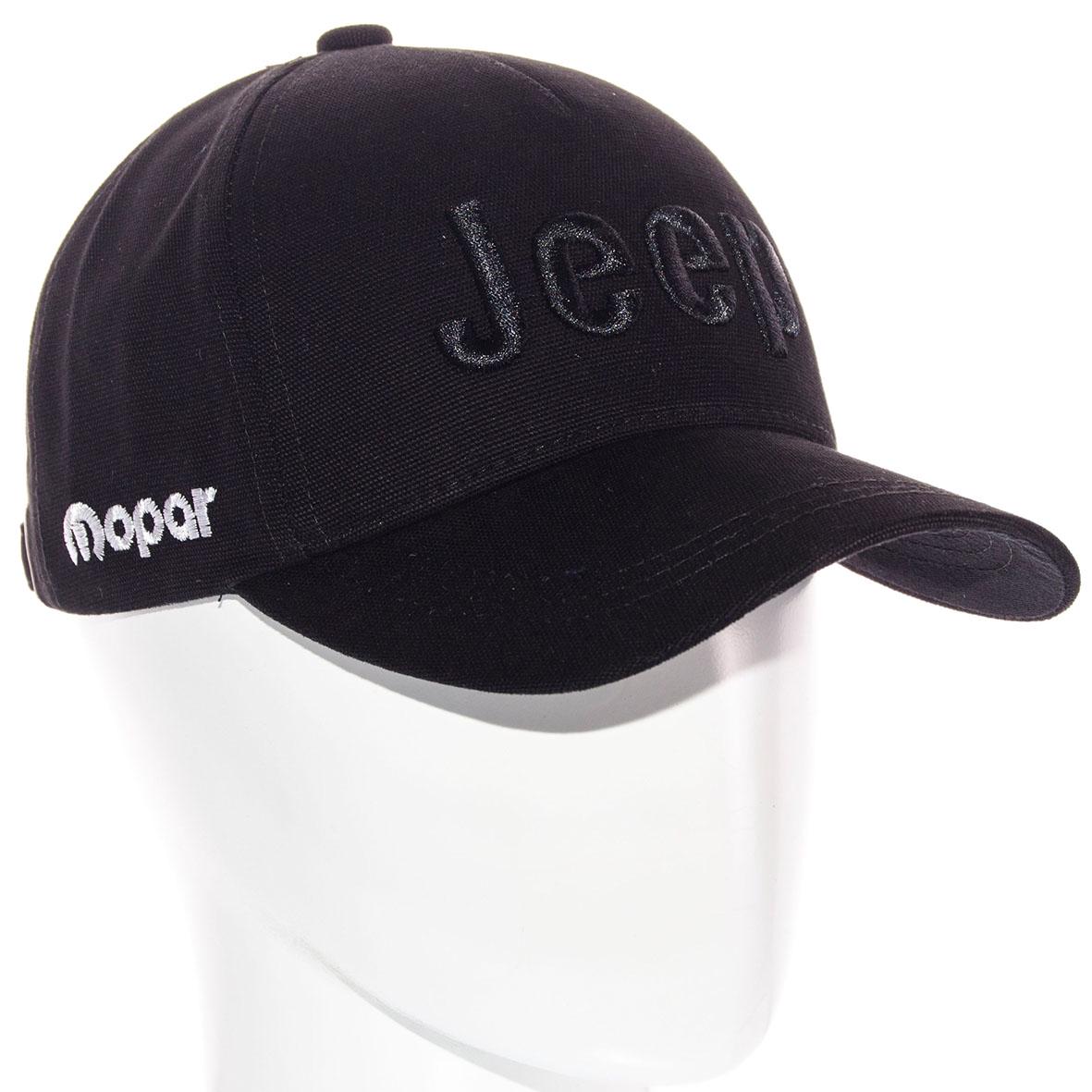 Бейсболка Jeep BTH21642 с регулировкой из плотного коттона L/р. 57-58 Черный