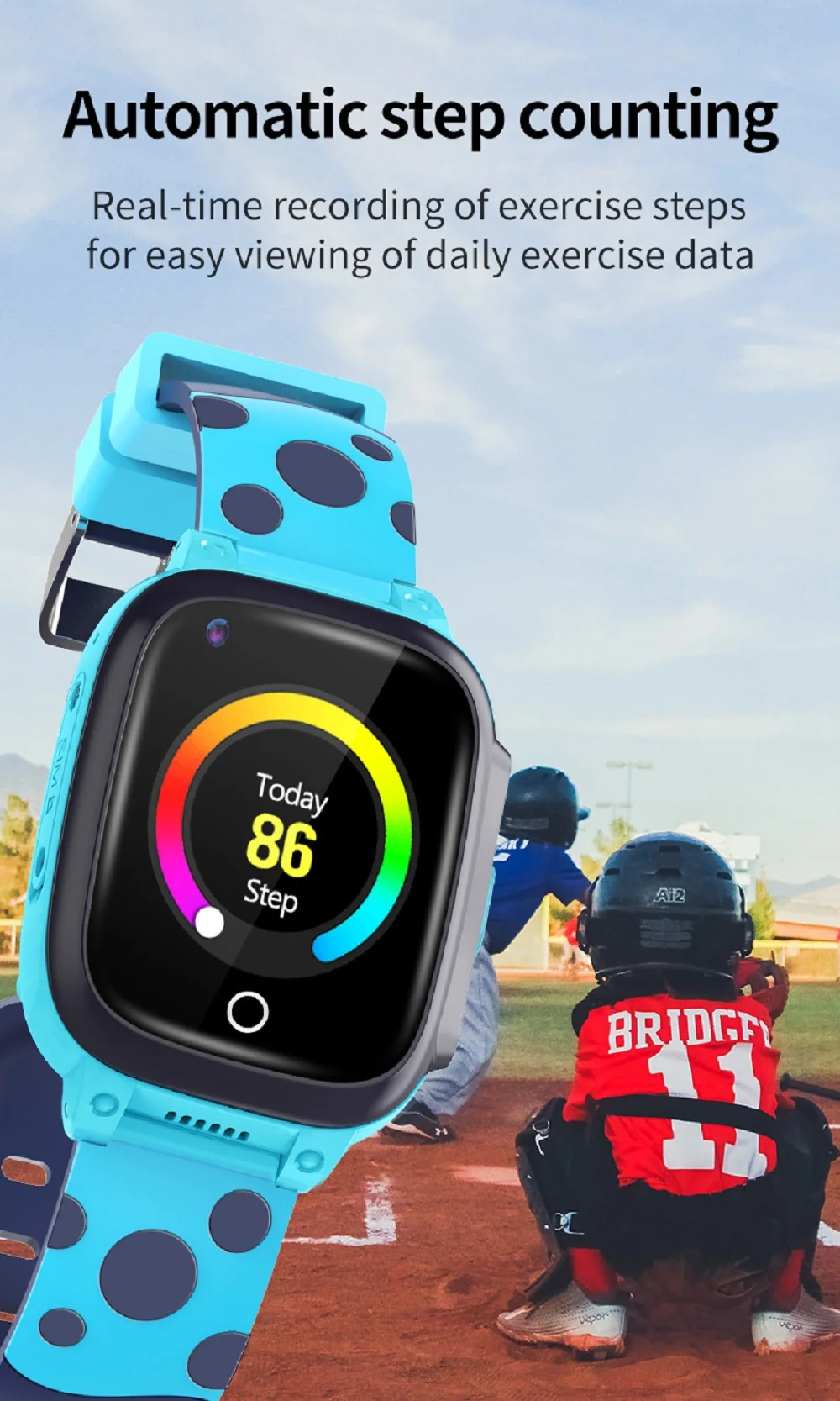 Смарт-годинник дитячий Smart Baby Watch Y95H 4G з GPS Синій - фото 4