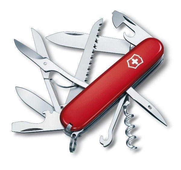 Комплект нож Victorinox Huntsman Red 1.3713/чехол с фонариком - фото 7