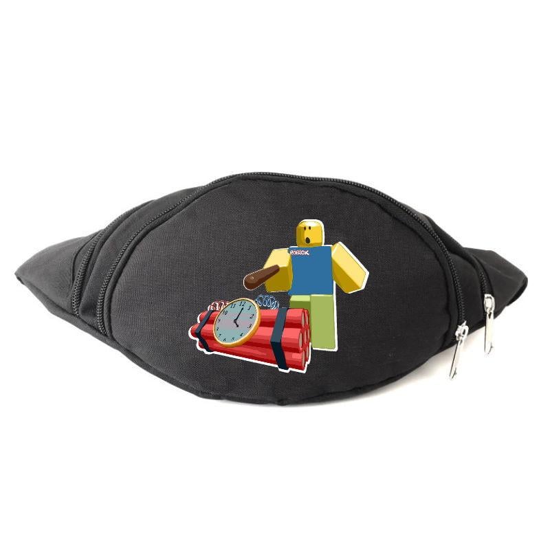 Поясная сумка-бананка Cappuchino toys Robloks RB-02 Серый Черный (1652391743)