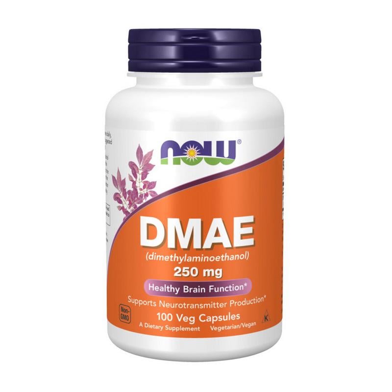 Добавка NOW DMAE 250 mg 100 вег. капс.