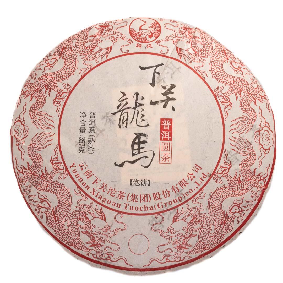 Чай Шу пуэр Ся Гуань Дух Дракона 2016 г. 357 г